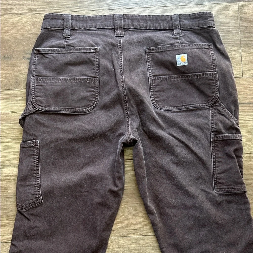Carhartt Women's Straight Leg Utility Jeans in Dark Brown !! Size 14